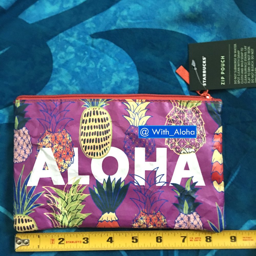 Starbucks🍍 Hawaii 16oz Tumbler & Aloha Zip Pouch - Picture 5 of 7